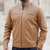 Leather Jacket Light Brown